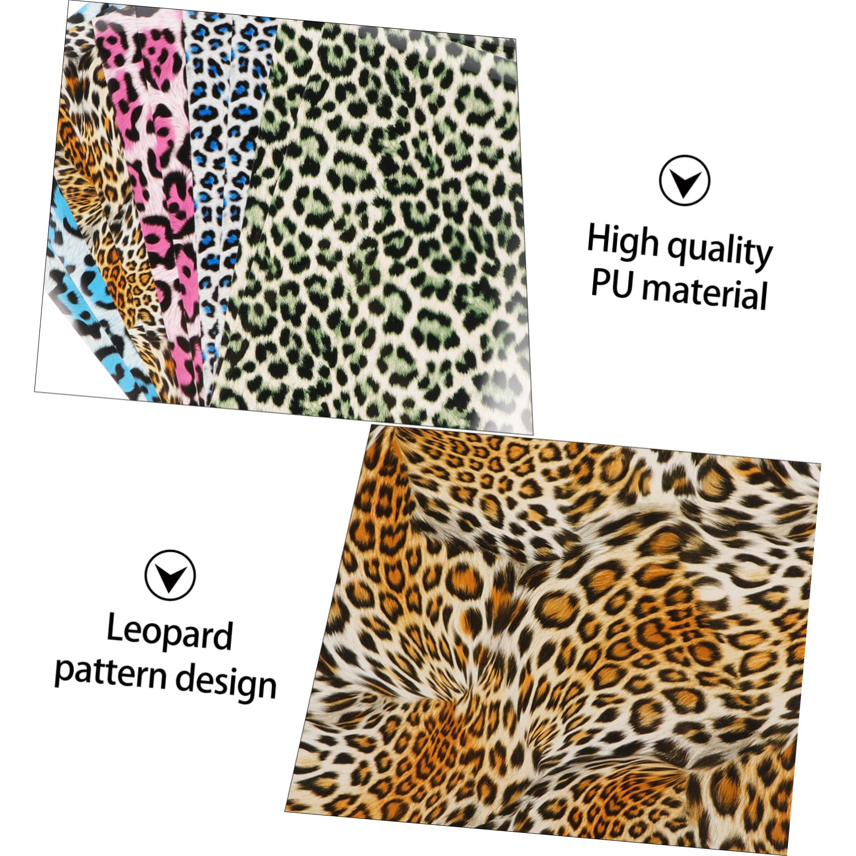 10 Blätter Leopard Wärmeübertragungsfolie Pu Flexfolie Für Selbstgemacht Textilien Kleidung Wärme Transfer Schriftzug Film Für Hemden Schuhe Caps Und Taschen