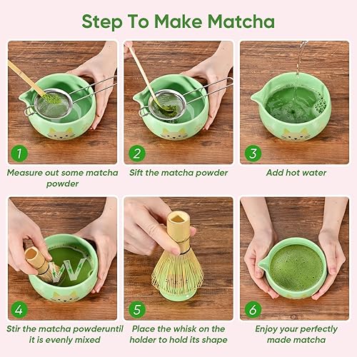 Miniatura 8 de Juego de batidor de matcha de 5 piezas
