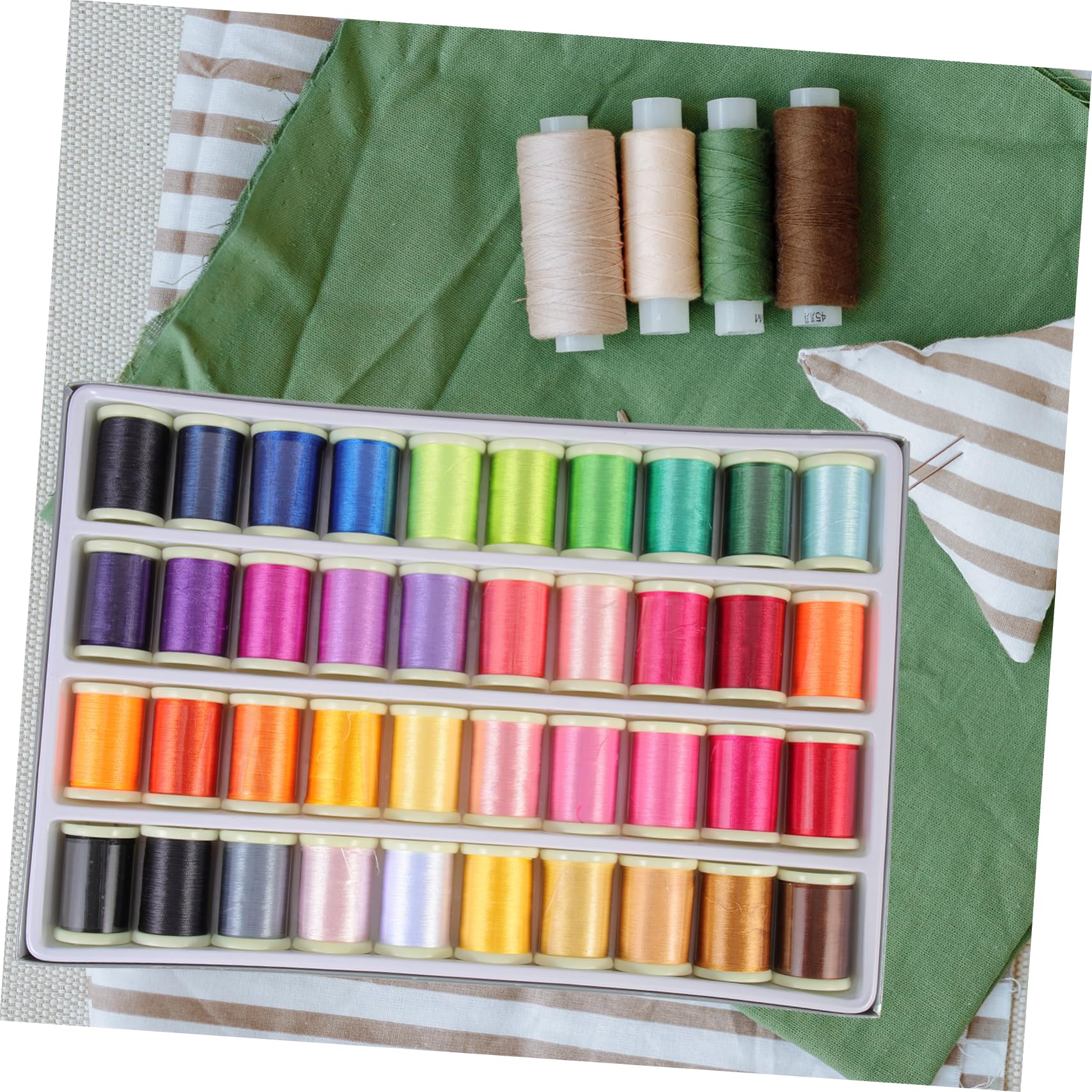 ERINGOGO Embroidery Machine Thread 40 Colors Embroidery Thread Set Quilting Decorative Projects