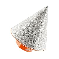 Vista 16 de Broca biseladora de diamante, brocas de diamante de 2 pulgadas (1.969 in) con rosca 5/8-11 para ampliar, pulir y biselar los agujeros exsit