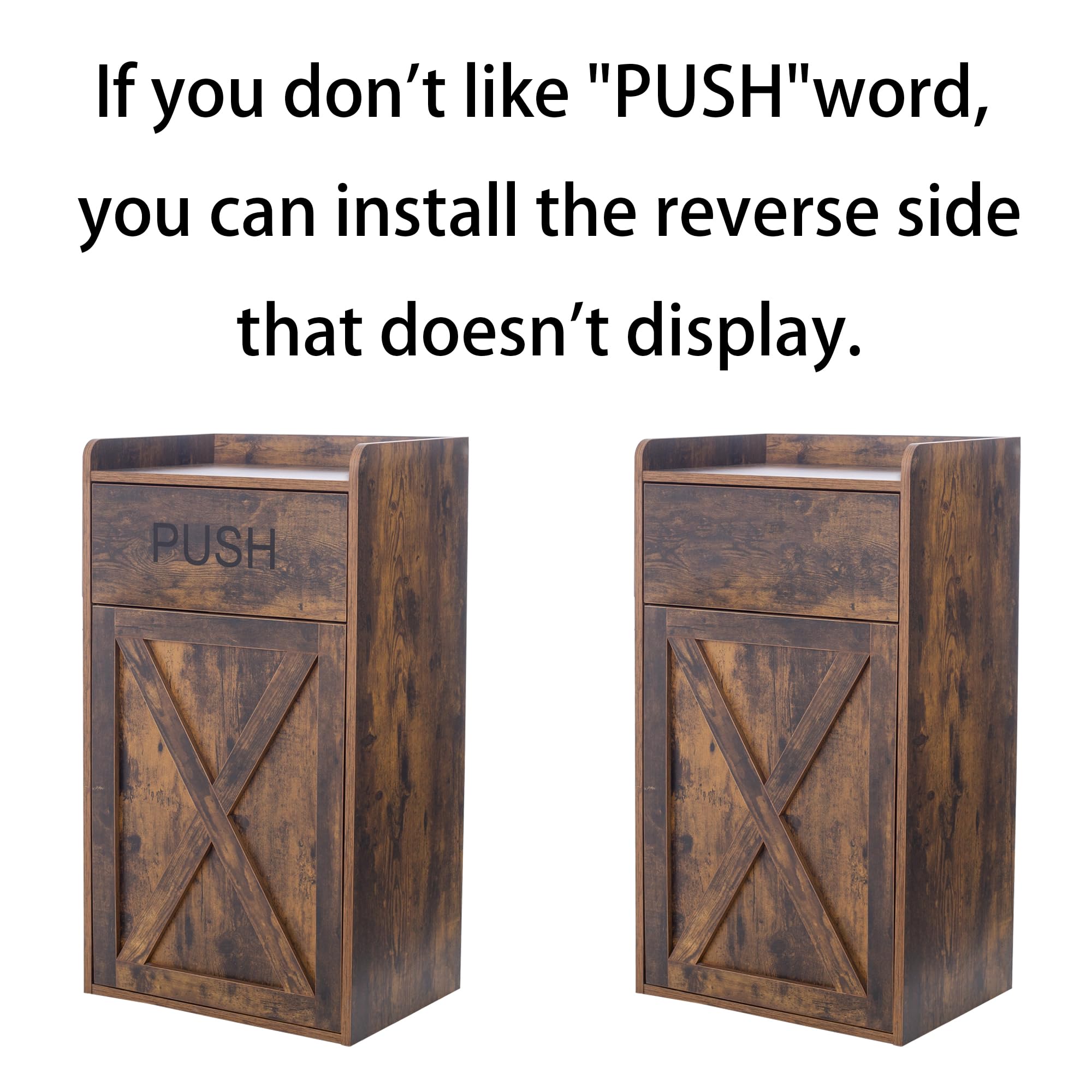 Amazon.com: TDLEAYYD 13 Gallons Tilt Out Trash Cabinet, Hidden