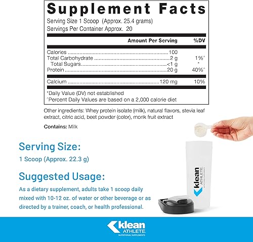 Miniatura 2 de Klean Athlete Klean Isolate | Aislado de proteína de suero para mejorar la ingesta diaria de proteínas y aminoácidos para la integridad muscular* |