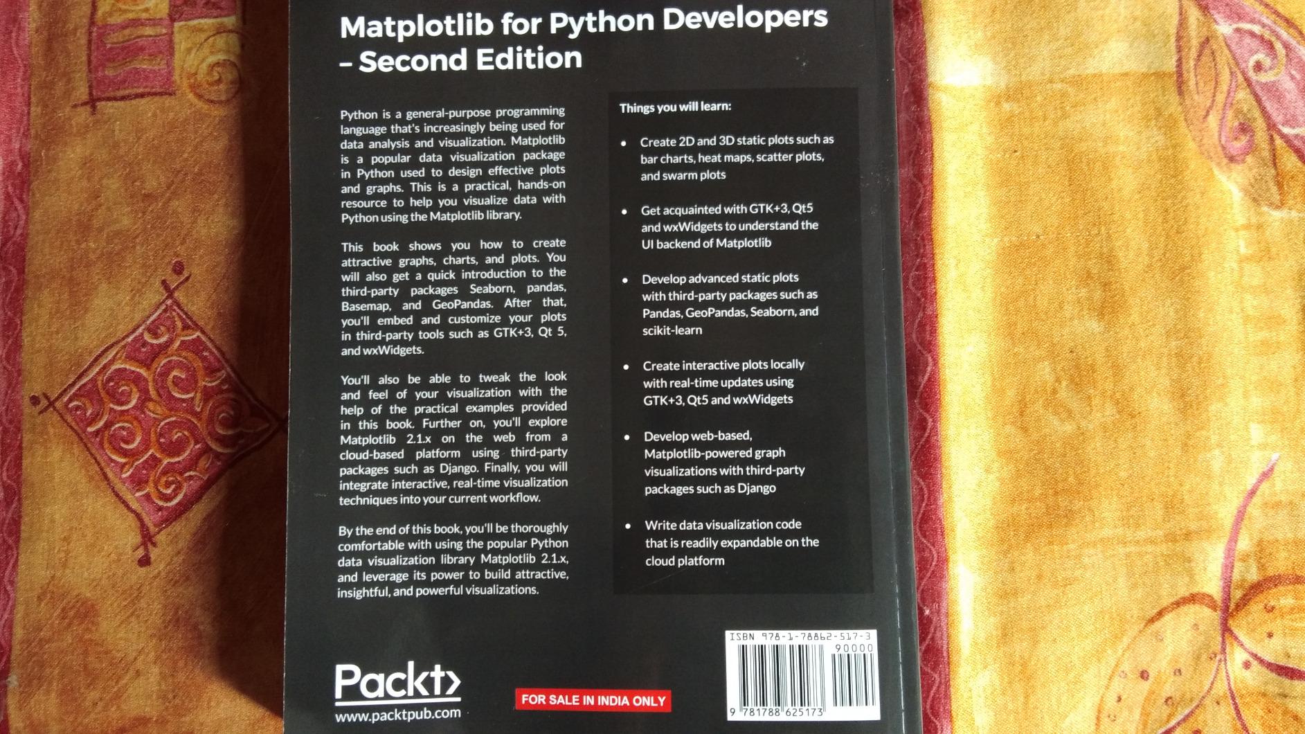 Amazon | Matplotlib for Python Developers: Effective techniques for ...