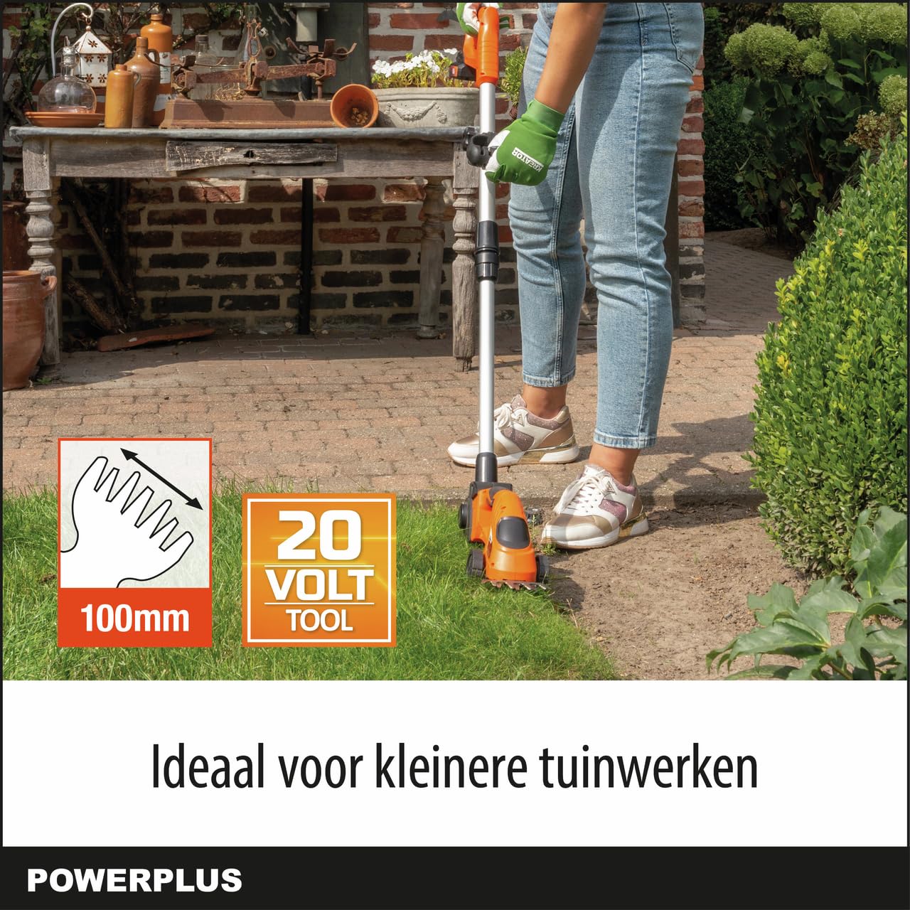 Power Plus Dual Power Cortabordes/recortasetos telescópico POWDPG75300