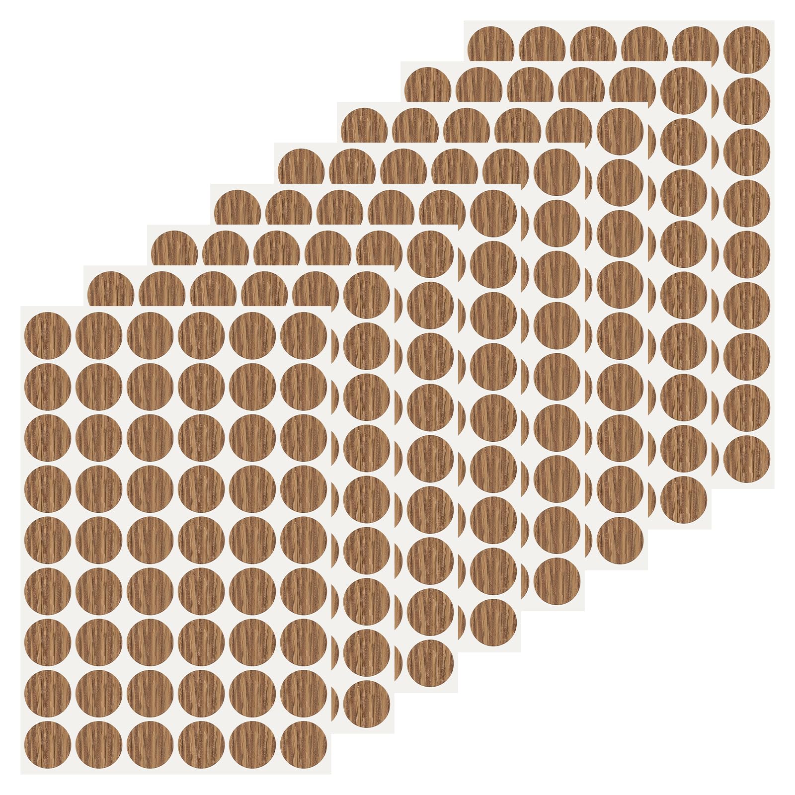 Cache-trous adhésifs 21mm pour masquer les vis de vos meubles en bois
