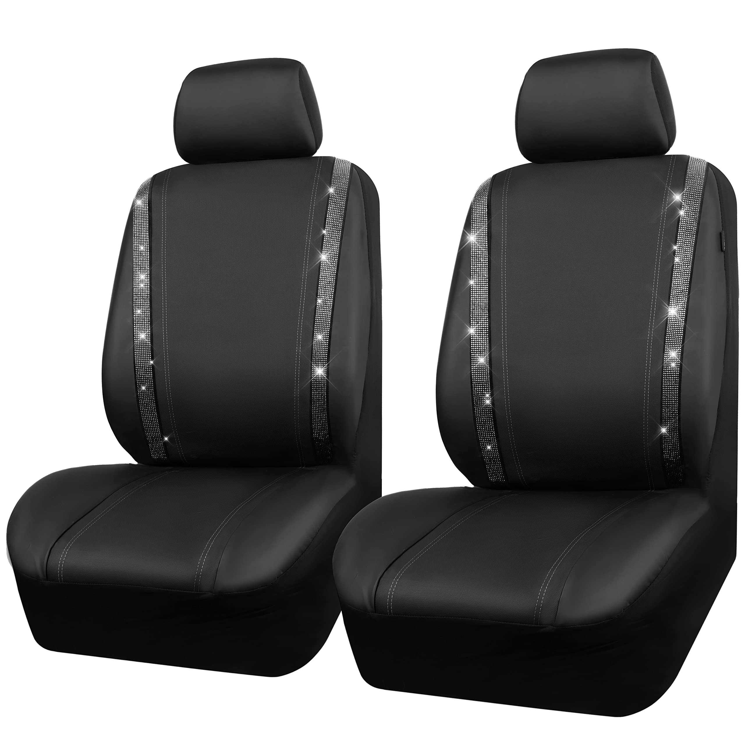 CAR PASS Bling Car Seat Covers 2pc