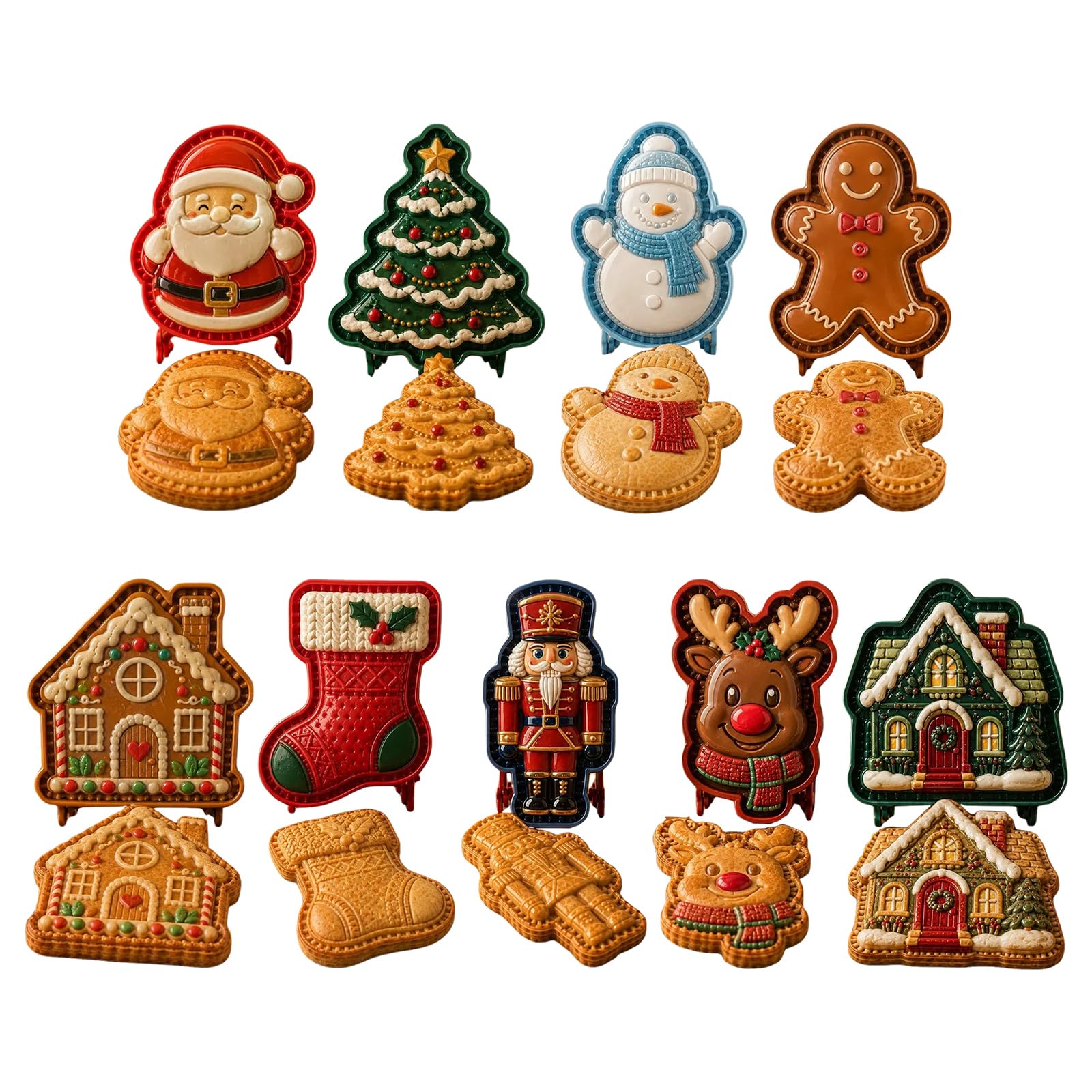 Molde para galletas navideñas 6 formas