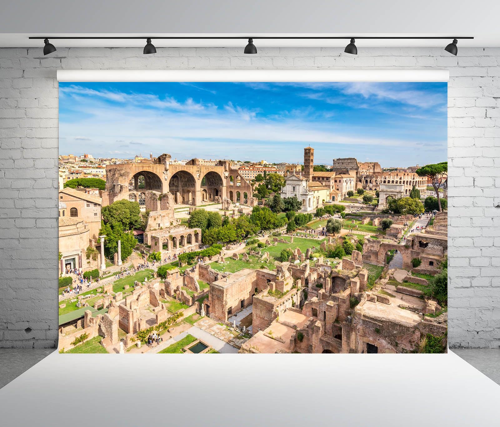 Amazon | Loccor 12x10フィート 生地 ローマ遺跡 背景 古代