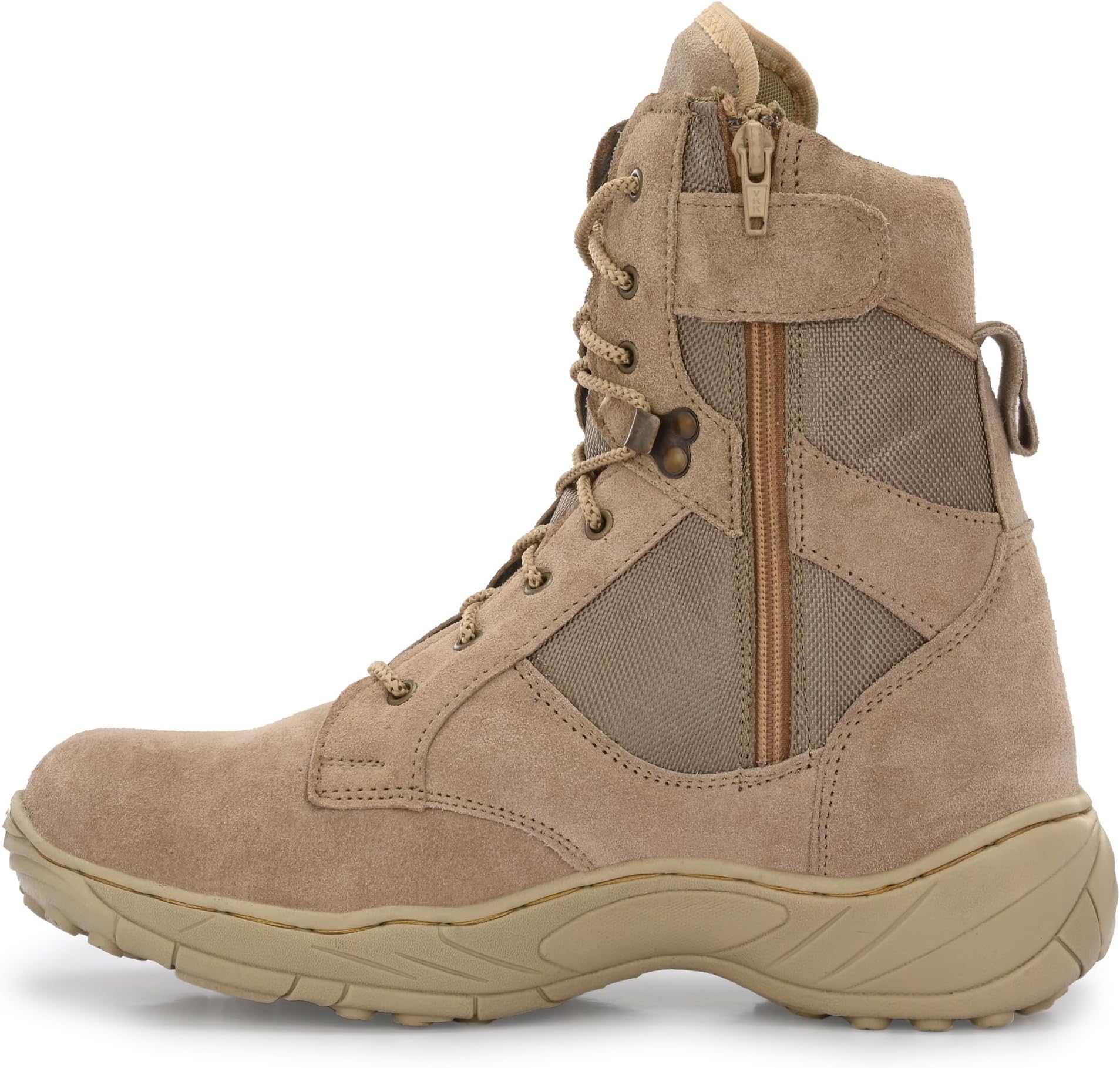 KAVACHA 8 inch tactical work light weight Military Boots super comfortable (memory Foam)