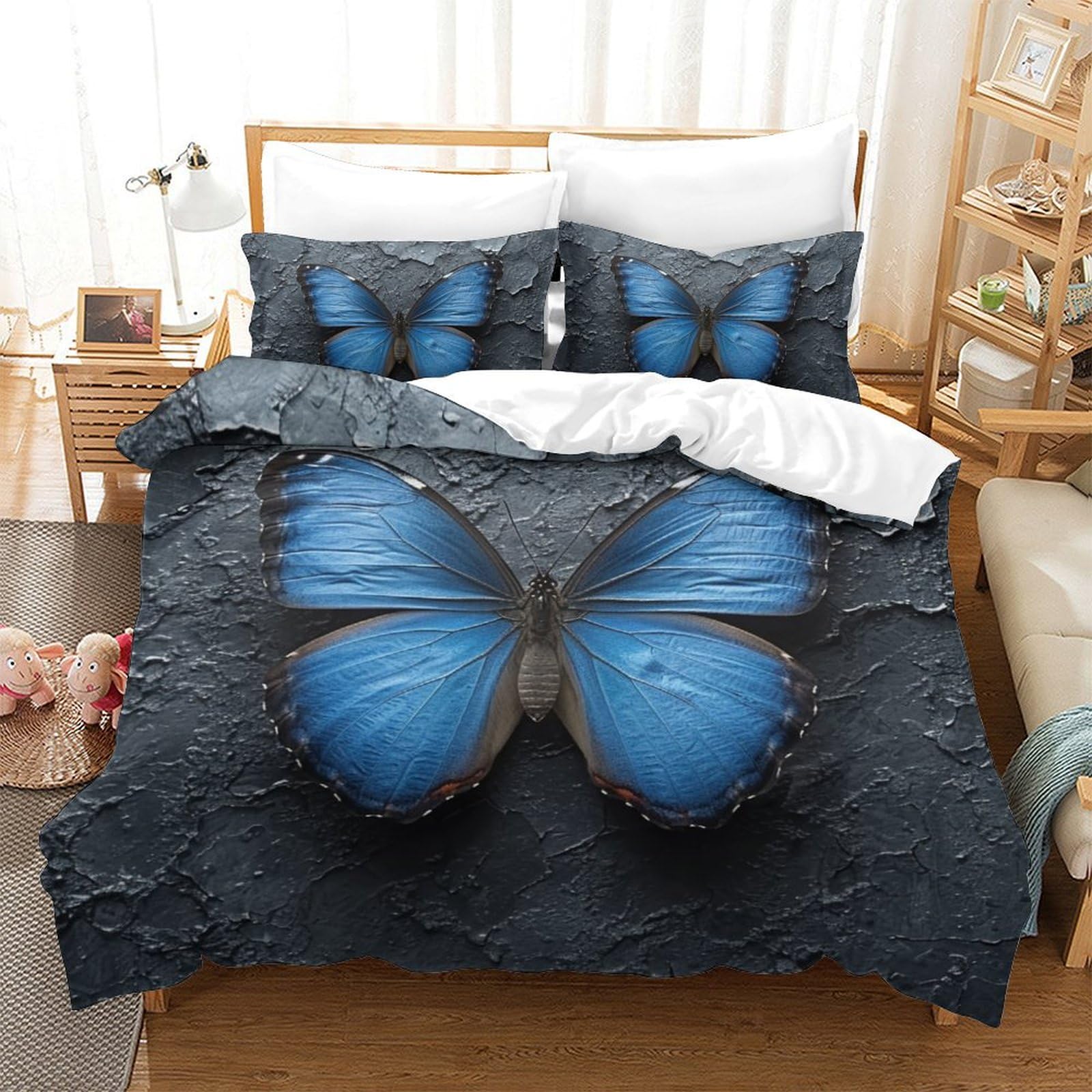 Parure de lit papillon 3D pour transformer la chambre des adolescents et enfants