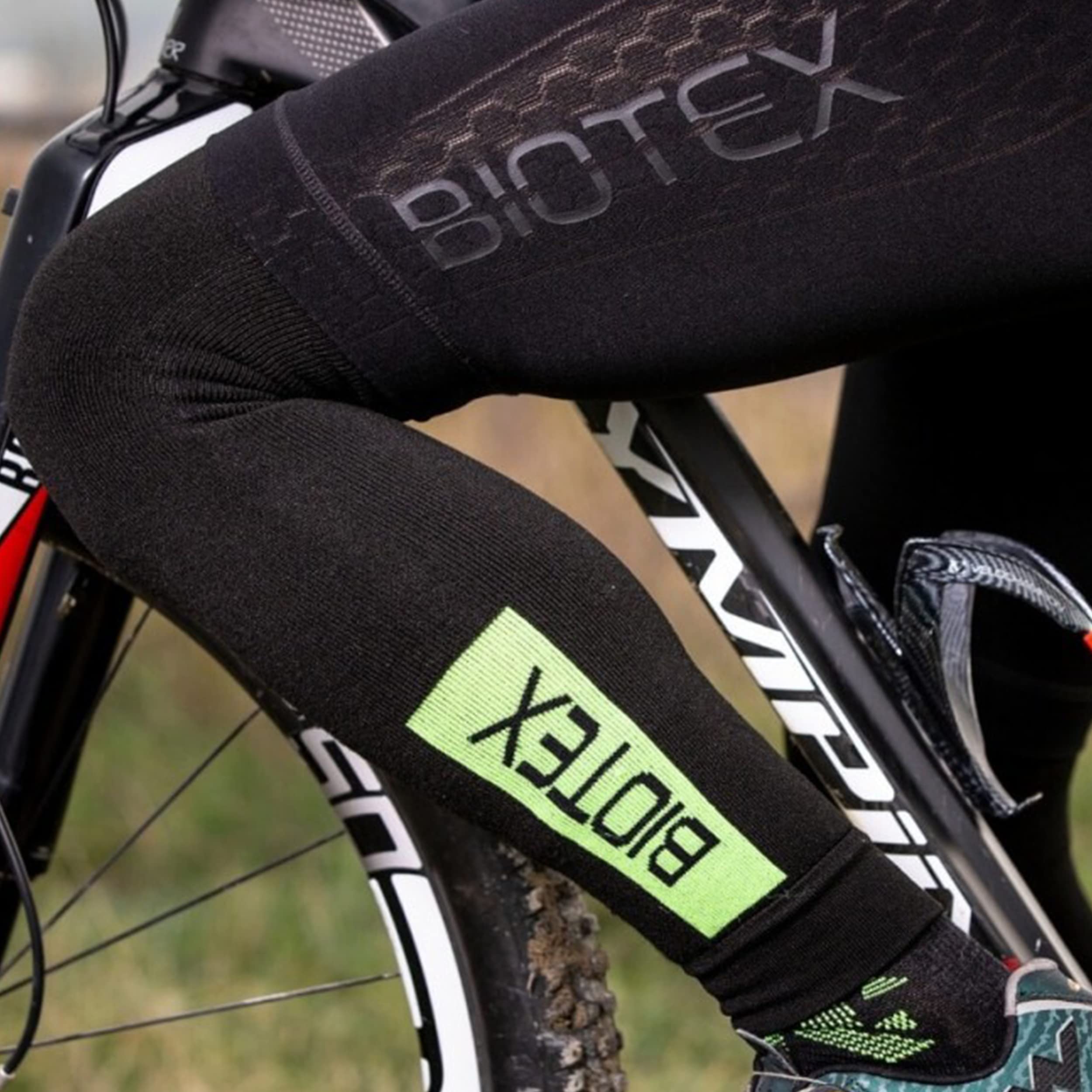 Gambali Termici Biotex Per Ciclismo E Sport Invernali - Nero/Giallo Fluorescente, Taglia XL - Foto 7