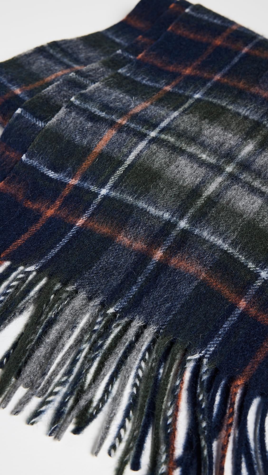 Barbour Sciarpa da uomo con motivo tartan