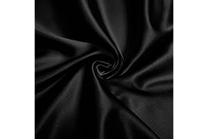 60 Inch Wide Black Silky Shiny Charmeuse Satin Fabric Roll