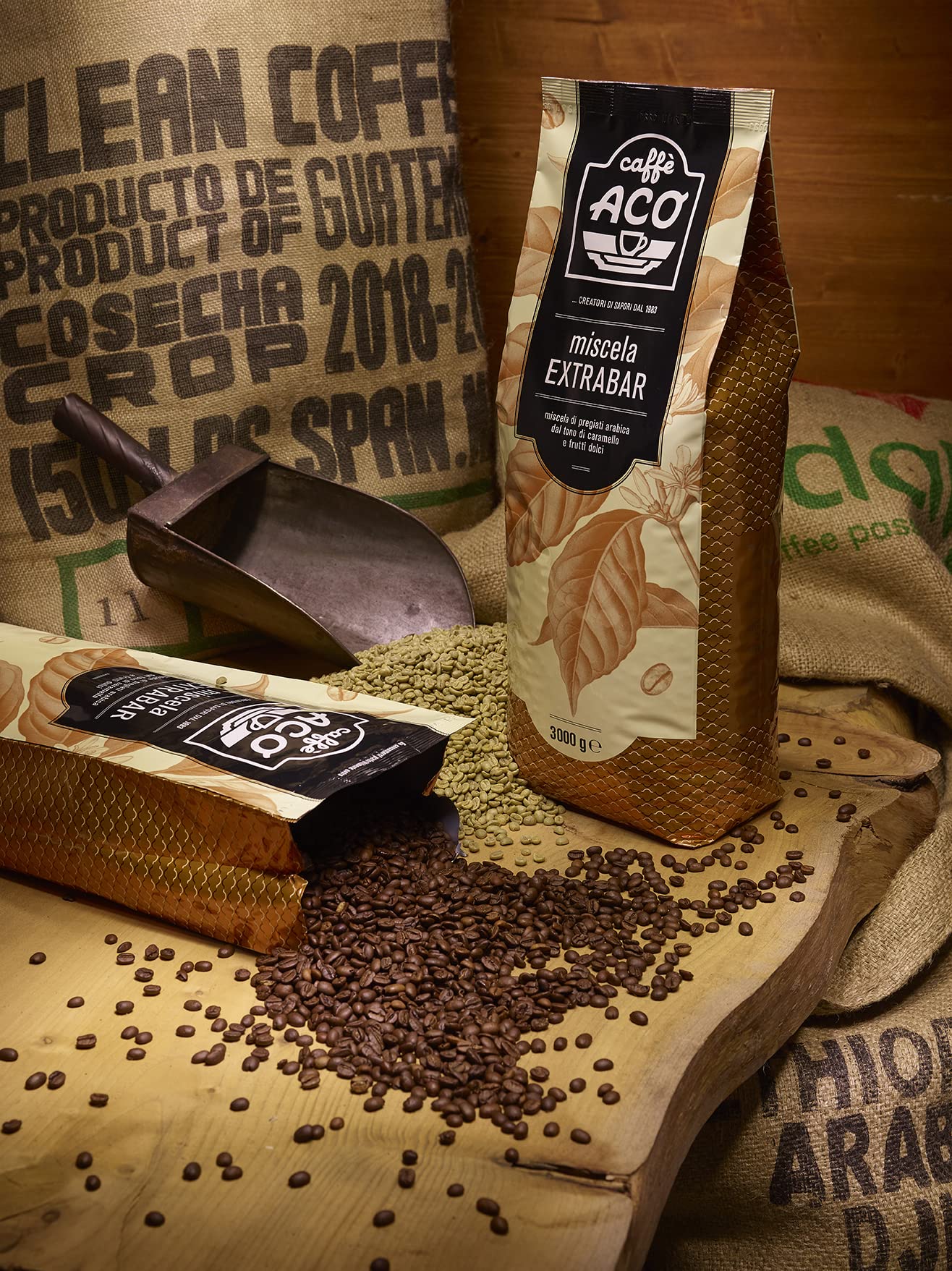 6 x 250 gramos Café molido tostado medio artesanal, mezcla BAR 60% Arábica y 40% Robusta. Mezcla equilibrada con sabores de chocolate y frutas secas