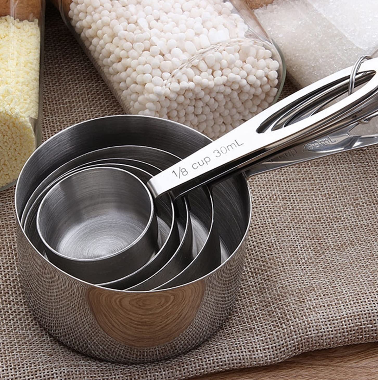 Küchenwaage, 5-Teiliges Messlöffel-Set, Robuste Edelstahl-Löffelwaage, Backutensilien Für Die Küche