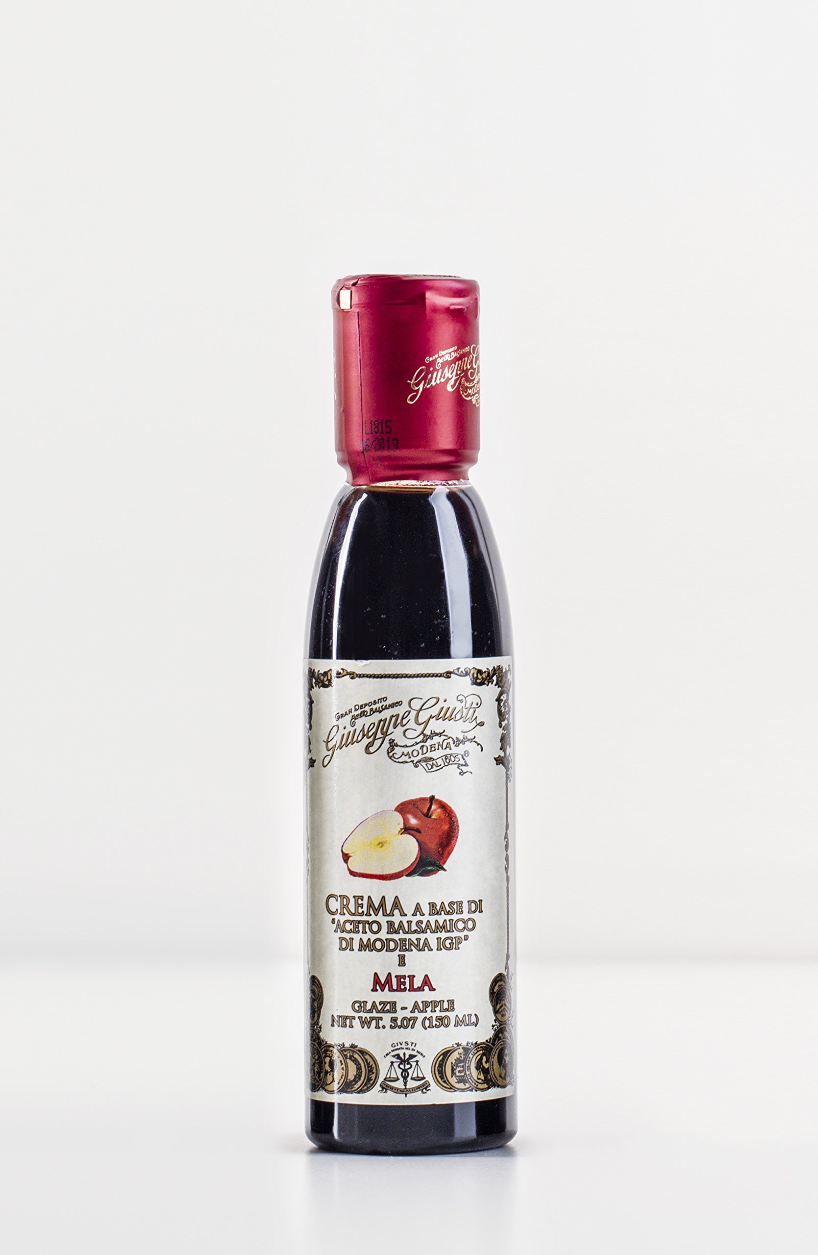 Acetaia Giuseppe Giusti - Glaseados con vinagre balsámico de Modena IGP - Manzana - 150 ml - Caja con 6 botellas