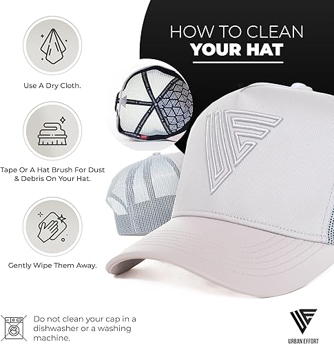 Miniatura 4 de Urban Effort Gorra de malla de moda, gorra de béisbol, gorra de camionero de 5 paneles para mujer, diseño de moda para exteriores