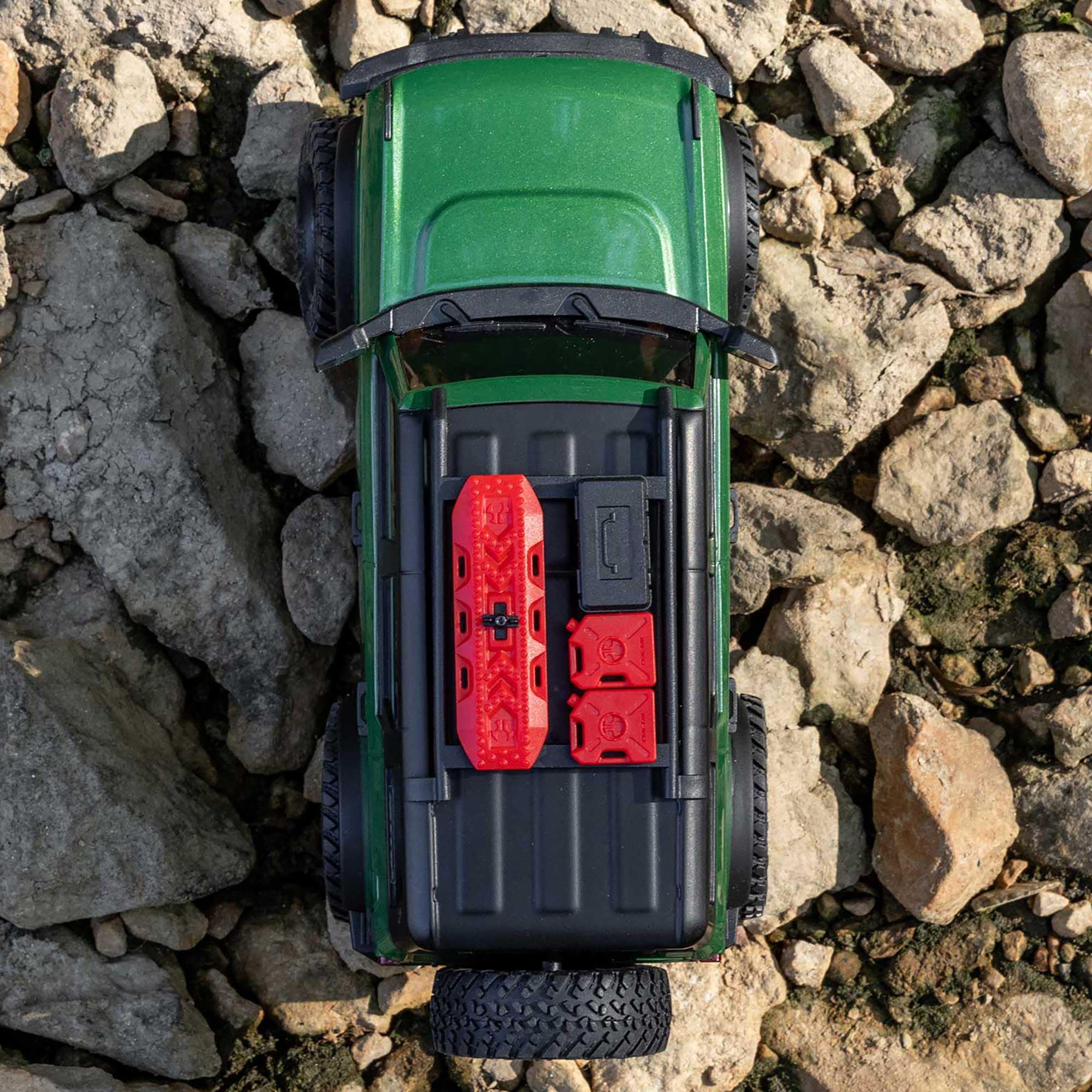 Axial SCX24 Ford Bronco 4X4 Ready to Run RC Rock Crawler, scala 1:24, motore a spazzole, fuoristrada telecomandato, coppia extra lunga, con batteria e caricatore, verde