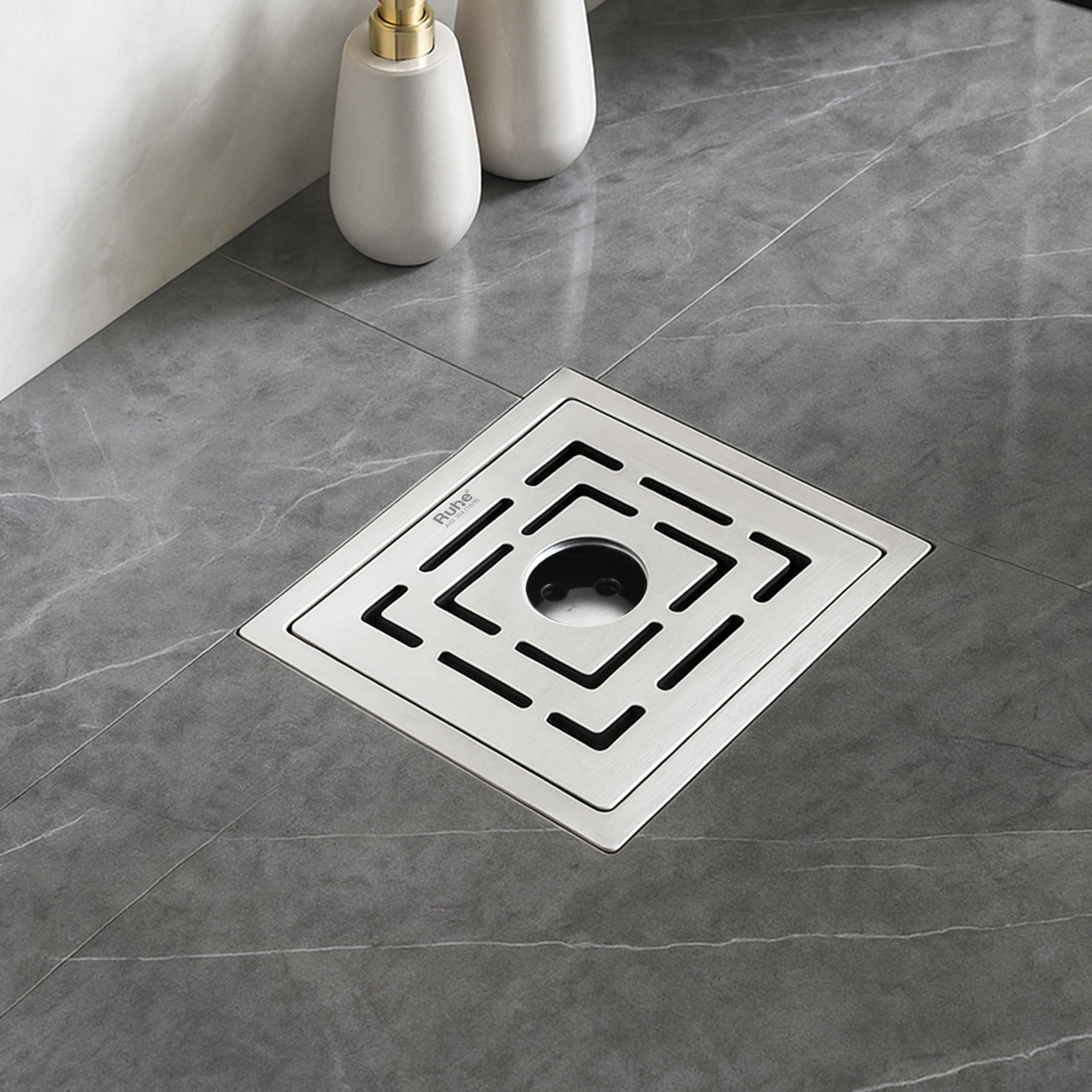 Ruhe Ruby Square Floor Drain - Cockroach Trap -18