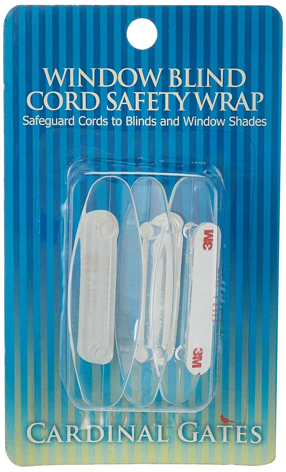Cardinal Gates Cord Safety 3- Wraps, Clear