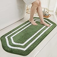 Vista 24 de COSY HOMEER Alfombras de baño extragruesas, antideslizantes, felpa suave, 100% poliéster fuerte, absorbente de agua para sala de estar, baño, Beige