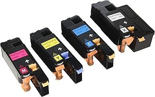 4Benefit Conjunto de 4 cartuchos de toner compatíveis para Dell 1250 1250c 1350cnw 1355cn 1355cnw