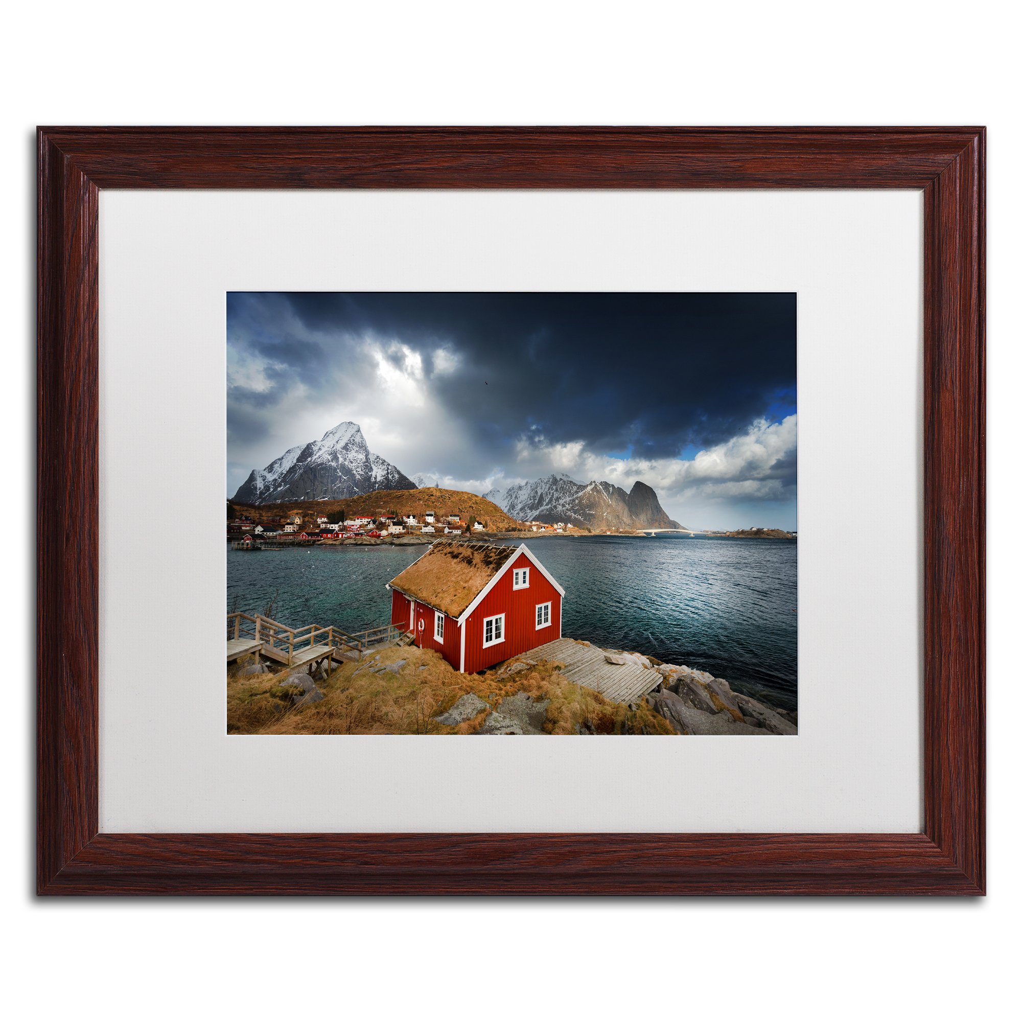 Bye Bye Reine by Philippe Sainte-Laudy, White Matte, Wood Frame 16x20-Inch