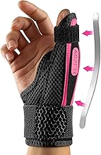 AGPTEK Muñequera Pulgar Ferula Derecha e Izquierda, Muñequera Metacarpiana Férula Dedo para Artritis Tendinitis Alivio del Dolor del Túnel Carpiano y Esguince de Pulgar