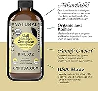 Vista 9 de Gallbladder - Concentrado líquido orgánico completo de 8 onzas, fórmula orgánica de apoyo de la vesícula biliar con vinagre de sidra de manzana