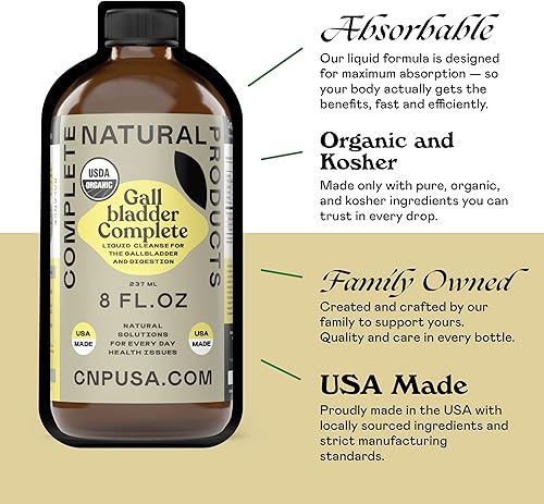 Miniatura 9 de Gallbladder Complete Concentrado líquido orgánico de 8 onzas - Suplemento de vinagre digestivo amargo