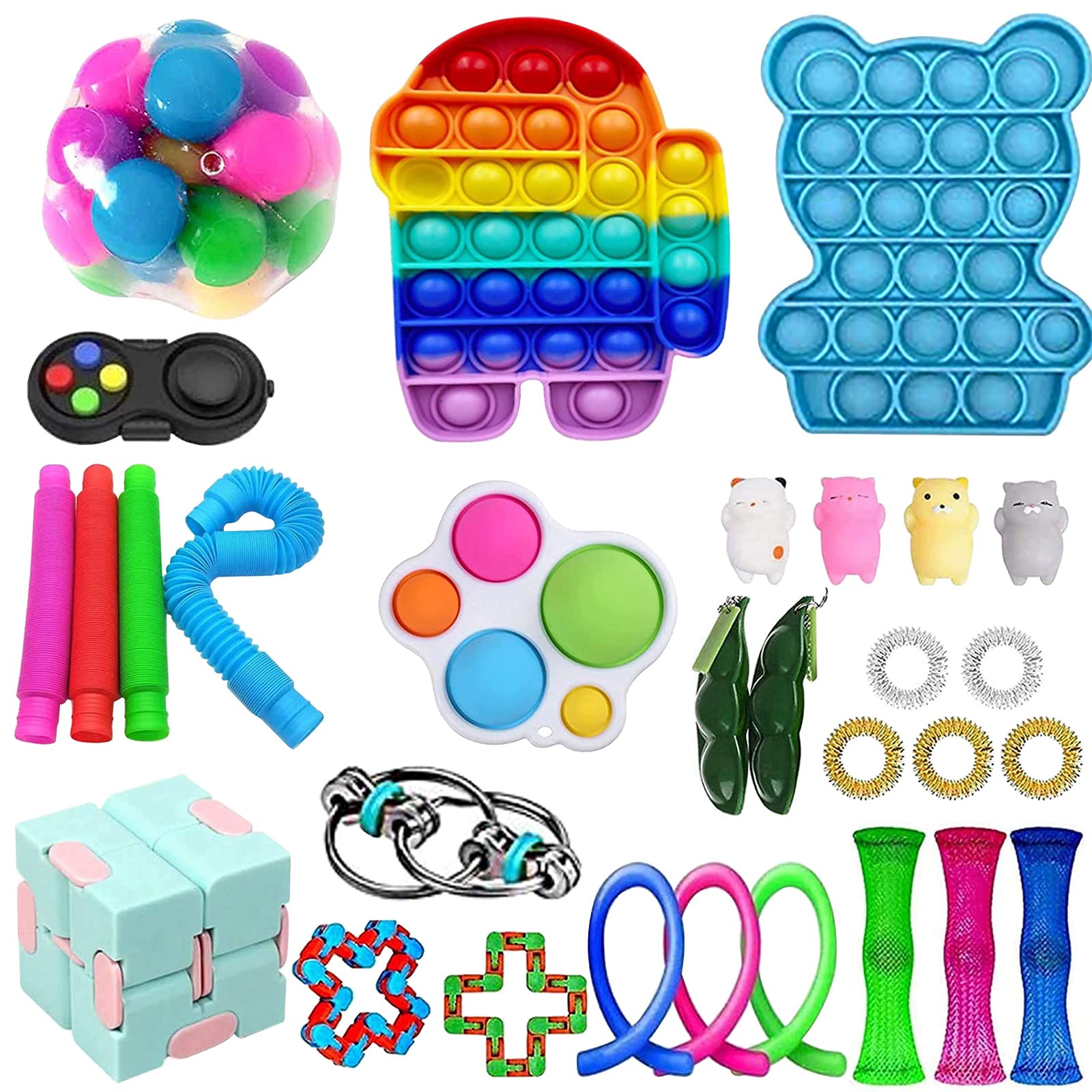 Buy 30Pcs Sensory Fidget Toy Set, Fidget Pack Sensory Stress and Anti