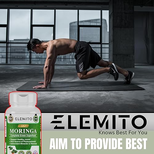 Miniatura 8 de Cápsulas de Moringa, superalimento orgánico 100% puro para impulso de energía natural, rico en nutrientes, extracto de hojas con antioxidantes,