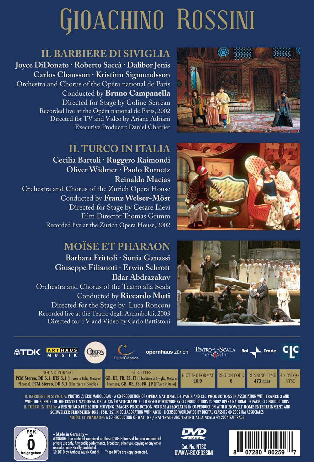 Rossini - Il Barbiere di Siviglia/Il Turco in Italia/Moise et Pharaon