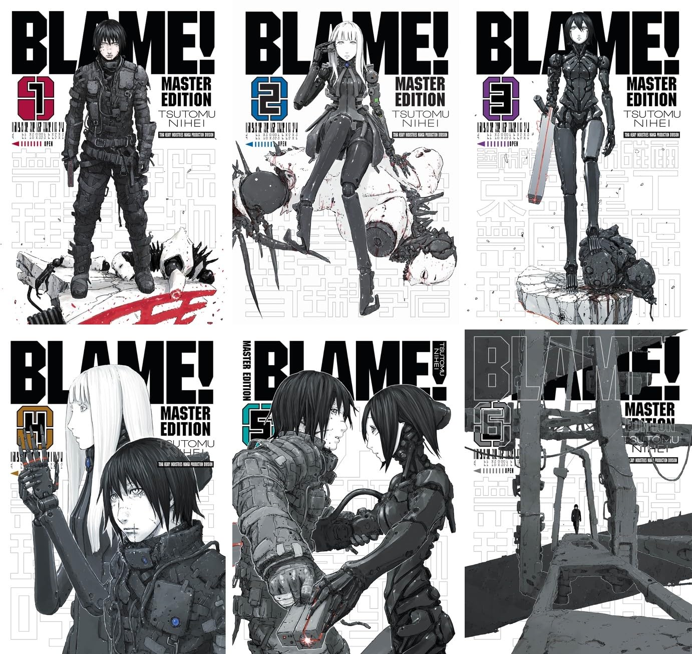 BLAMEI （ 全巻 ） BLAME! Manga Complete Master Edition Vol. 1-6 by Tsutomu Nihei