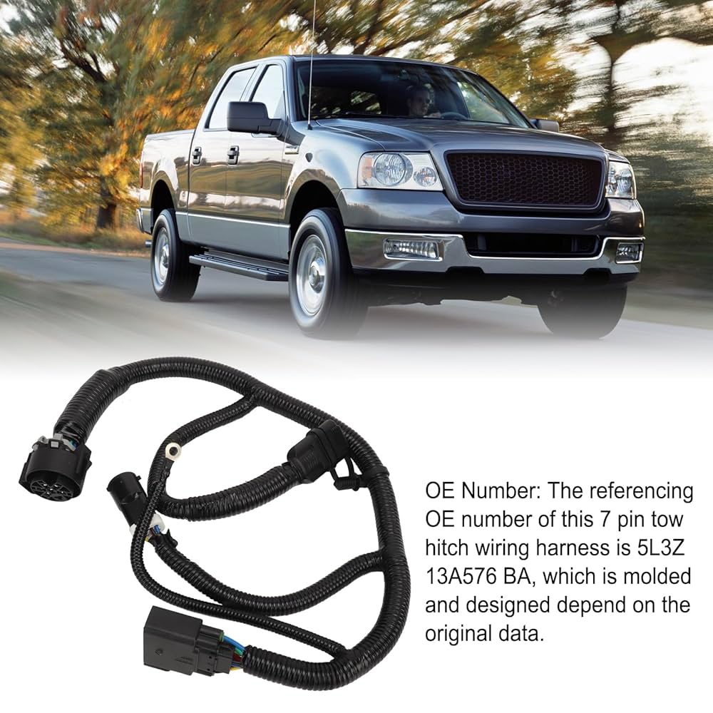 7 Pin Tow Hitch Wiring Harness, Secure Connection Trailer