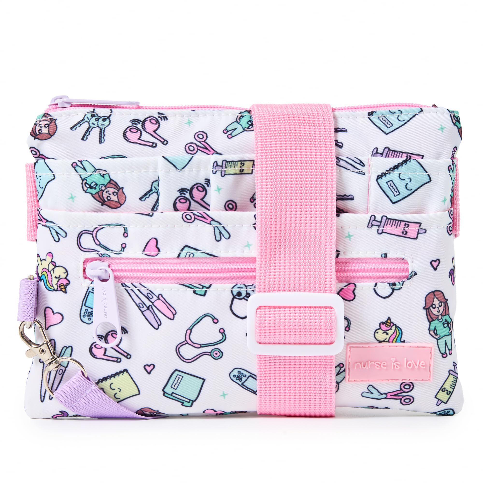 Nurse Is Love Sac Banane Femme Infirmière - Pochette Ceinture Porte-Outils Pour Soignantes Et Aides-Soignantes