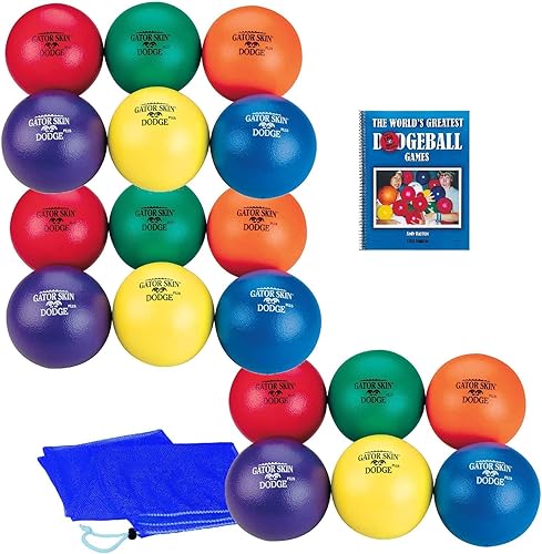 S&S Worldwide Gator Skin Middle School Dodgeball Easy Pack