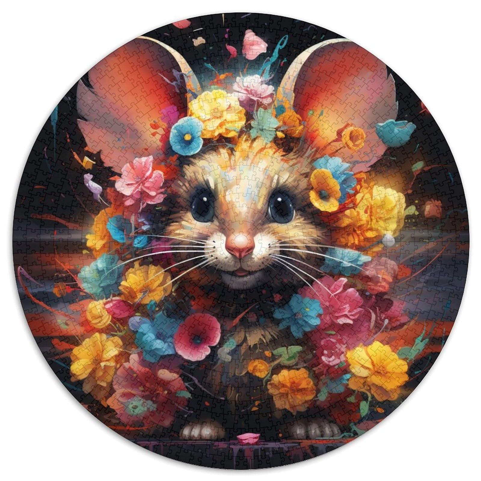 Mouse Jigsaw Puzzles for Adults Puzzle 1000 Pieces Jigsaw for Home Decor,Ideal Christmas & New Year Gift for Teenagers 67.5x67.5cm — image 1