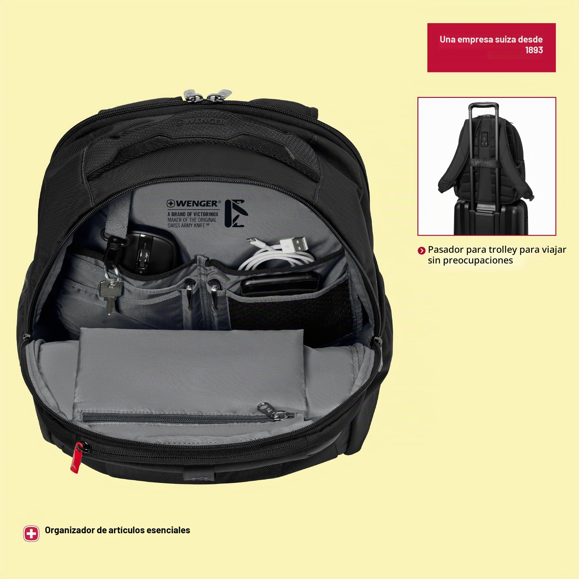 Wenger, XE Professional, 15.6'' Laptop Backpack with Tablet Pocket. Black