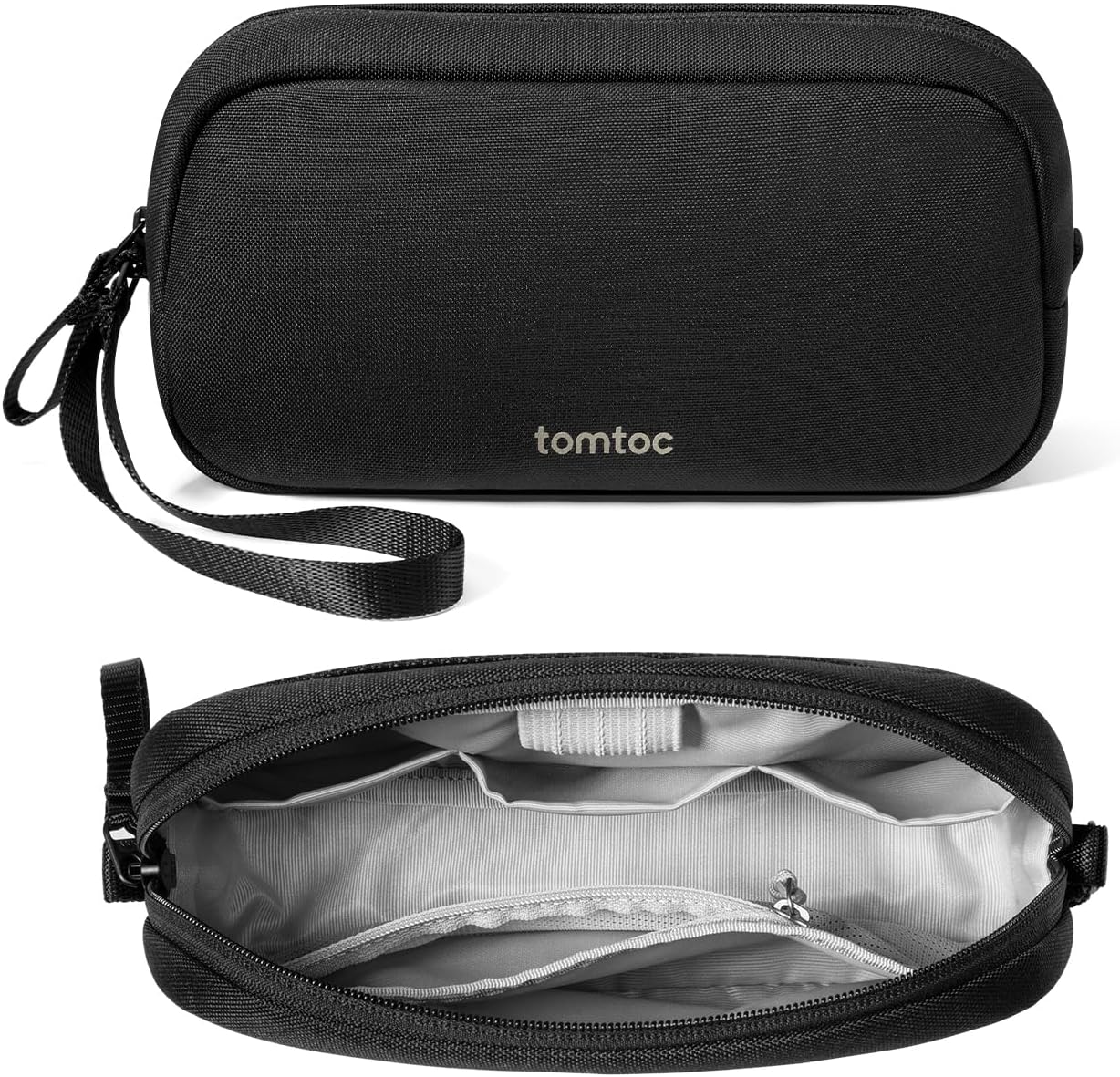 Recycled Portable Storage Pouch Bag Case Accessories Organizer Compatible with MacBook Laptop Charger, Mouse, Cables, Hub, Power Adapter, Power Bank, Toiletries, Cosmetics, Personal Items