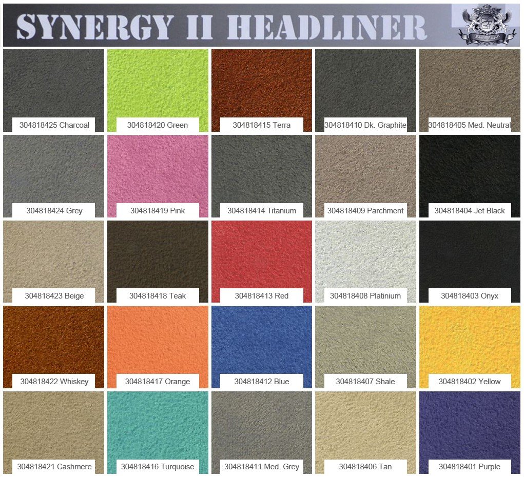 1/8 Foam Backed Synergy II Suede Headliner Fabric 60