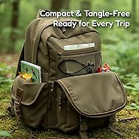 Vista 7 de Rick Young Outdoors Arnés binocular de alta calidad, correa ajustable para el pecho para caza, observación de aves y senderismo, cómodo sistema