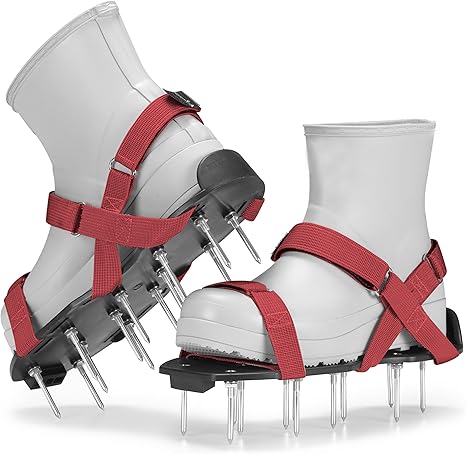 Lawn Aerator Shoes with Hook-and-Loop Straps Lawn Aerator Shoes with Hook-and-Loop Straps