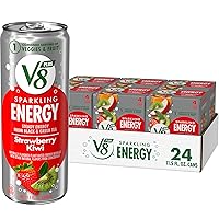Vista 46 de V8 +Energy Sparkling Strawberry Kiwi Juice Energy Drink, lata de 11.5 onzas líquidas (paquete de 4)