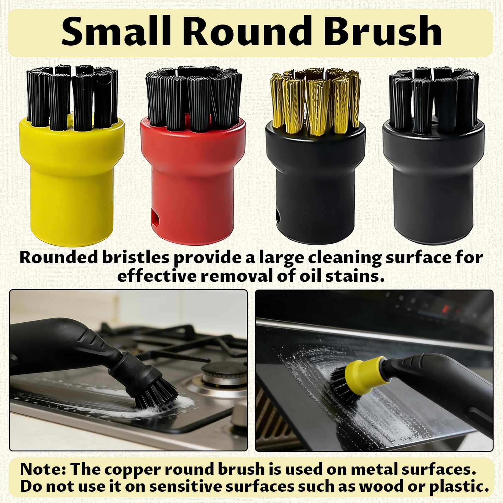 12 Pièces Cleaner Accessoires pour Kärcher SC1 SC2 SC3 SC4 SC5, Accessoires de Rechange de Nettoyeur à Vapeur pour Kärcher Avec Brosse à Joints Brosse Ronde Buse allongée Chiffons en Microfibre