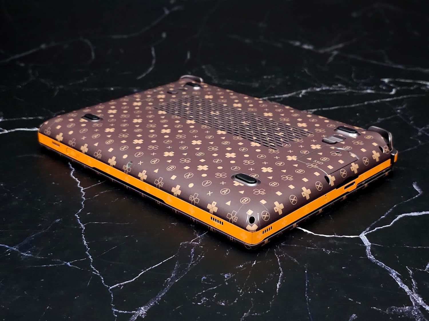 GPD Win Max 2 Full Wrapping Matte Vinyl Skin, Gamevuitton Edition, Compatible for Both GPD Win Max 2, Compatible for 2022, 2023, 2024, 2025 Version (Designed by POP SKIN)
