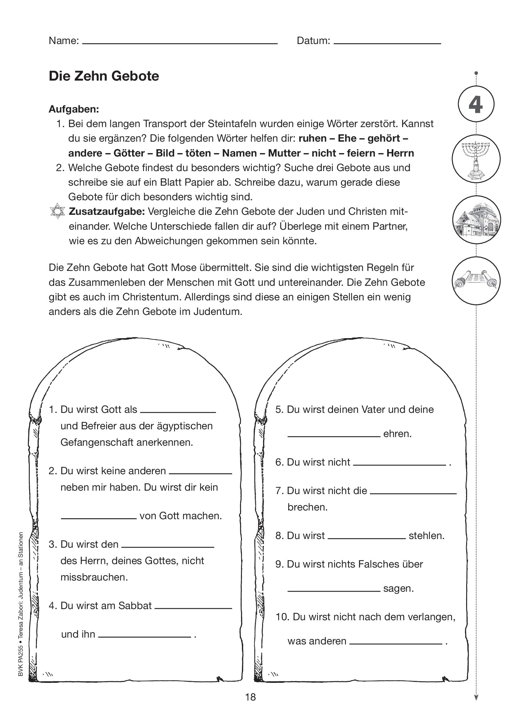 Judentum – an Stationen: 3.-5. Klasse