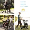3in1 Multi-functional Electric Wheelchair, Electric Assisted Walker, Lightweight Assisted Electric Wheelchair, Compact, Foldable, with Belt, for Rehabilitation, Care, Elderly, Hand-pushed