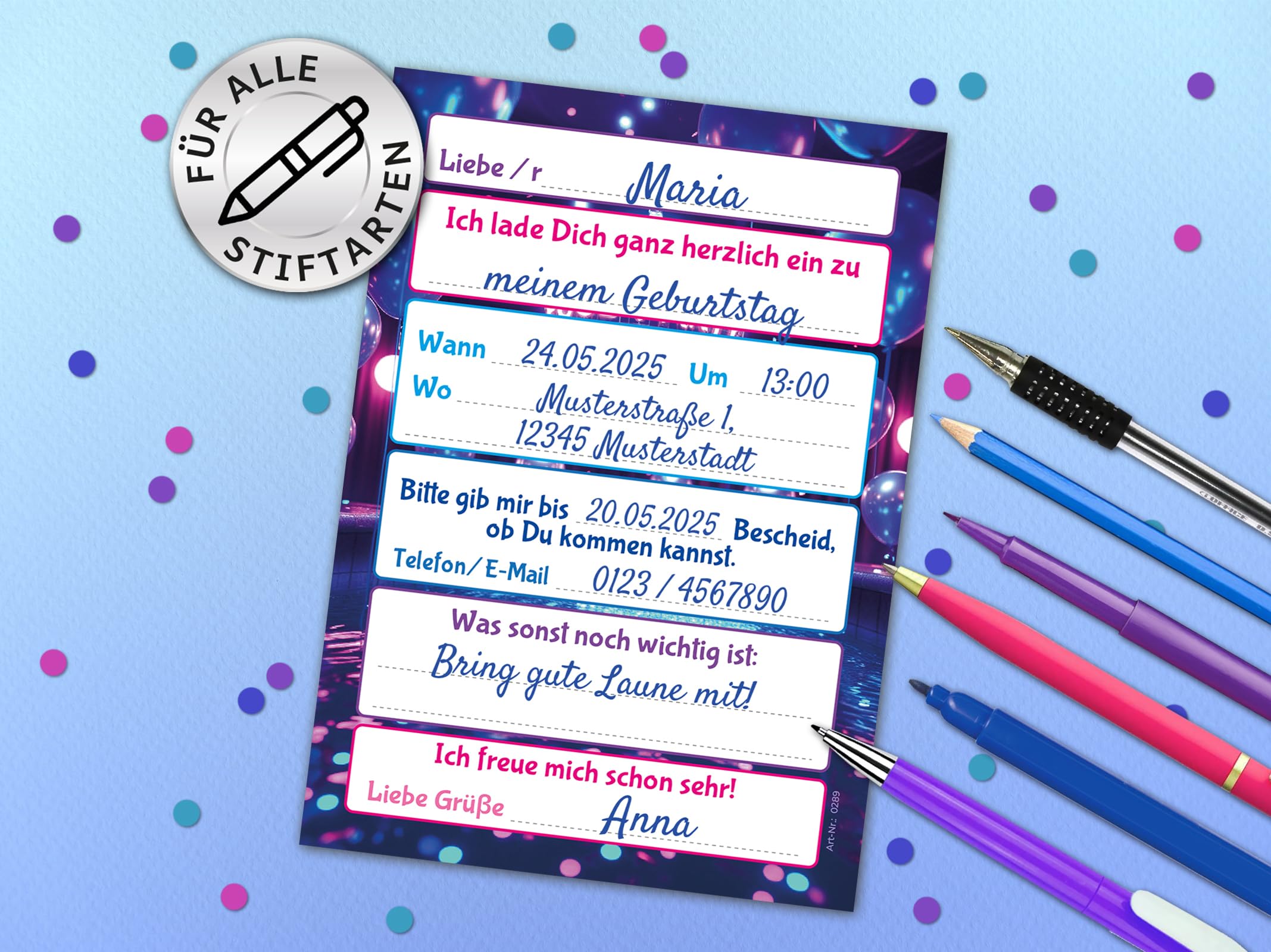 Tarjetas De Invitación De Cumpleaños Para Fiesta En La Piscina Con Sobres, Paquete De 20 (4