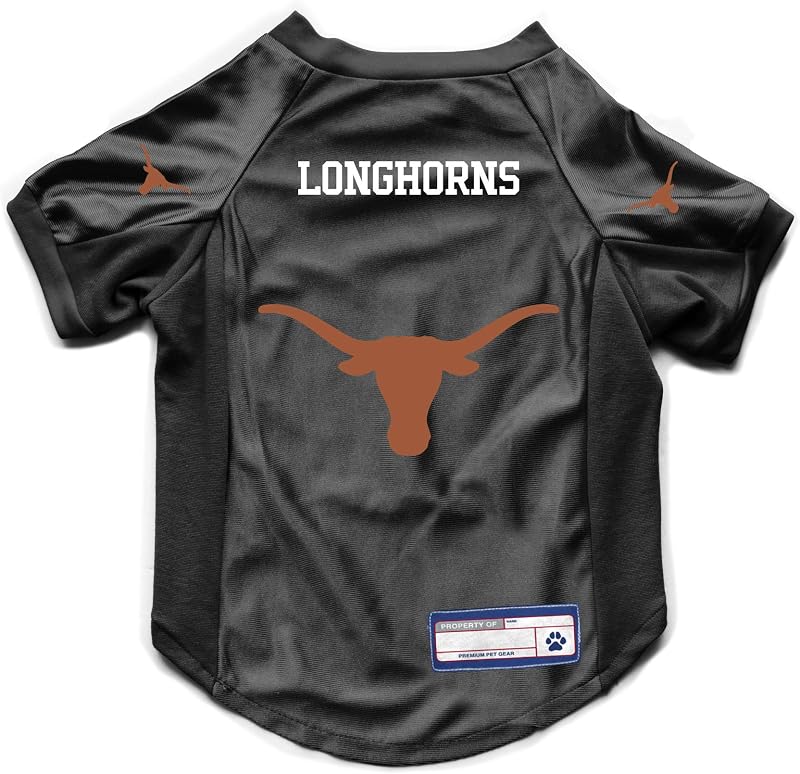 Littlearth NCAA Texas Longhorns Stretch Pet Jersey, Team Color, X-Small
